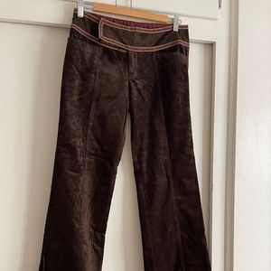 Velvety, soft, corduroy like dress pants
